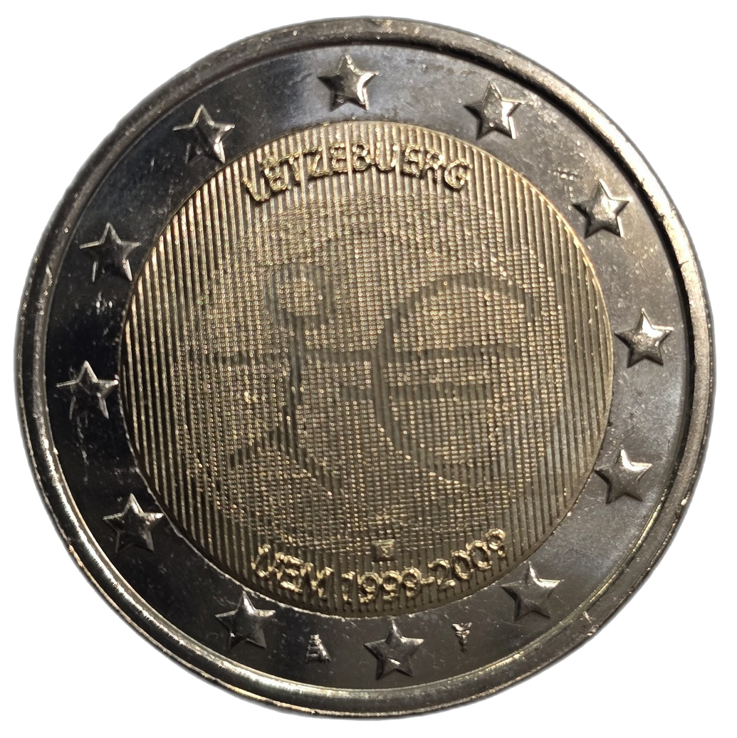2 euros conmemorativa 10º Aniversario de la Unión Económica y Monetaria Año 2009